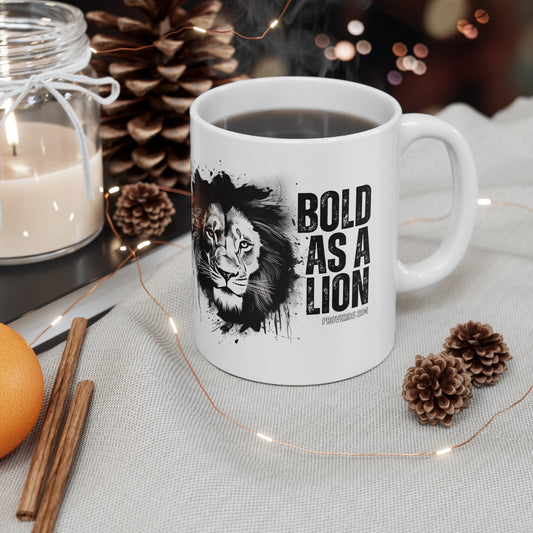 Bold as a Lion Ceramic Mug 11oz
